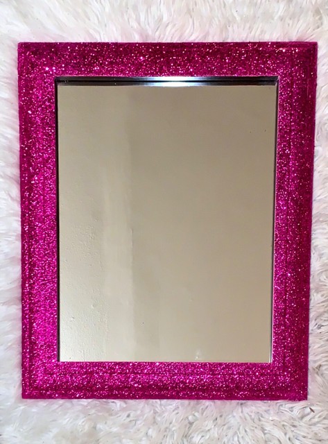 glitter standing mirror
