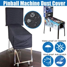 New Black for Pinball Machine Polyester Fabric Dust Cover Protector