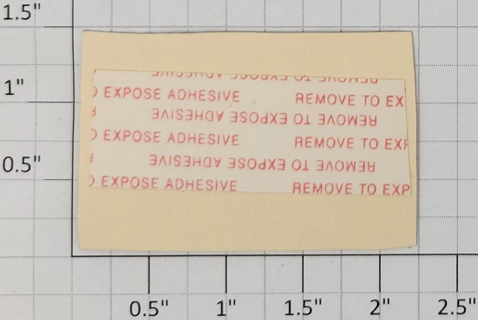 American Flyer LVT-2008 Blue "Adams Chiclets" Sign Decal with Adhesive - Image 2 of 2