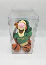 Disney Store St. Patrick's Day Tigger 9" Mini Bean Bag New with Tags in Case