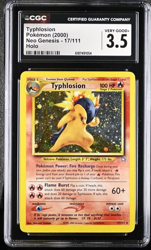 Typhlosion (Unlimited) graded CGC 3.5 for sale on eBay