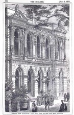 1876 : DRESDEN NEW EXCHANGE. MESSRS. ALBIN ZUMPE AND GUIDO EHRIG, ARCHITECTS. AN