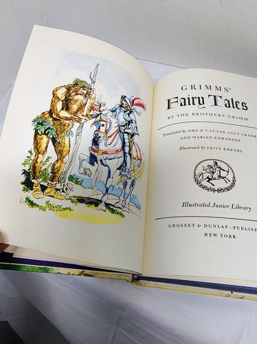 Grimms' Fairy Tales Ill. Junior Library 1977 Fritz Kredel HC Grosset & Dunlap - Picture 7 of 16
