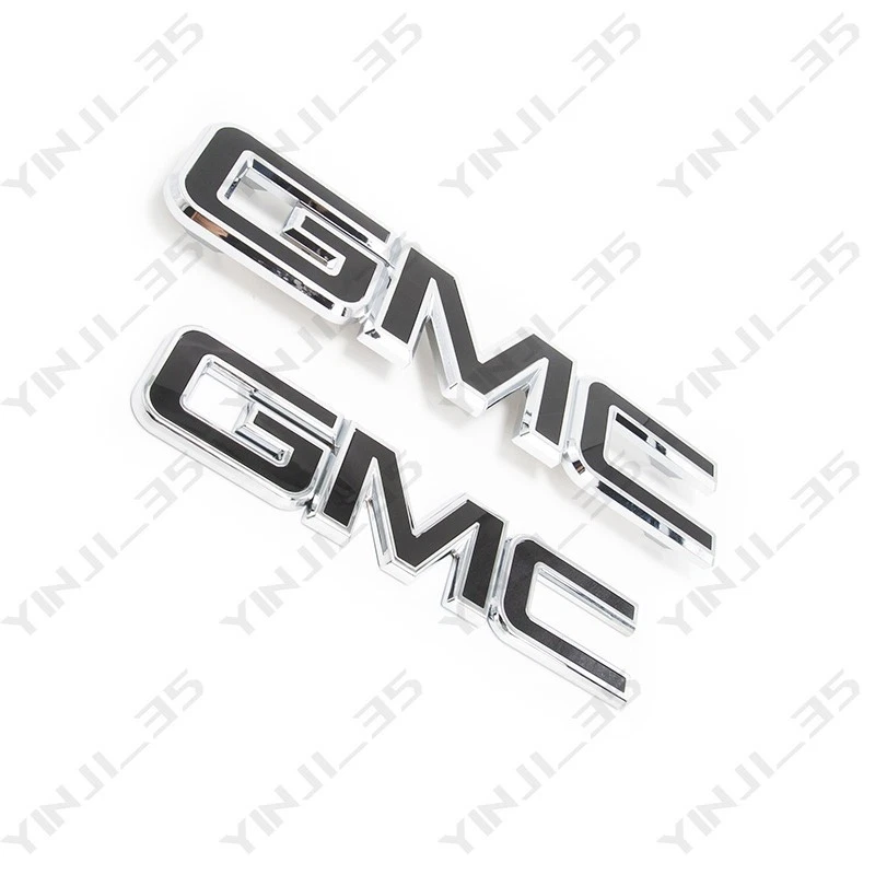 GM Grille Tailgate Emblem Black Chrome for 2015-19 GMC Sierra 1500 2500HD 3500HD - Image 4 of 4