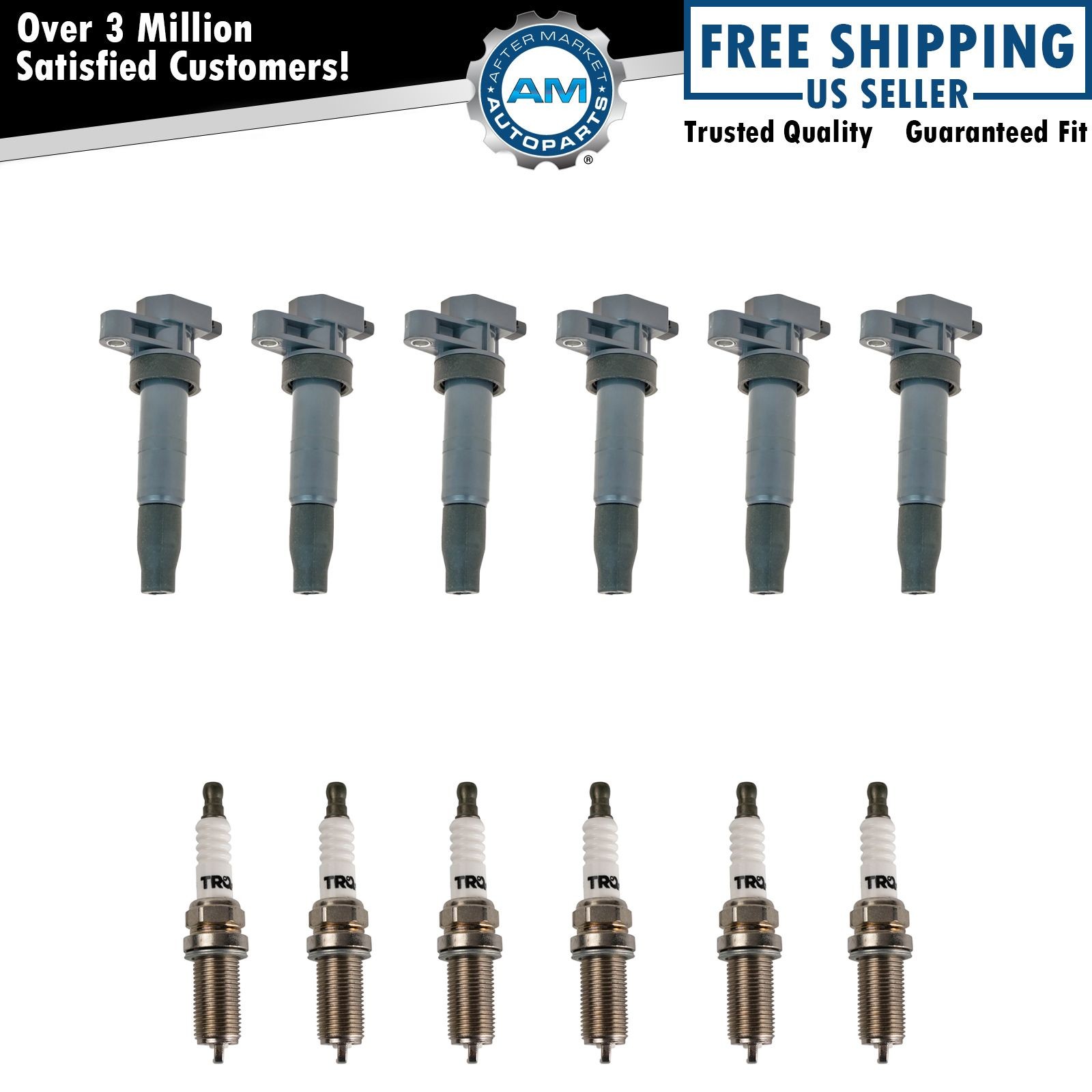 Ignition Coil  Iridium Spark Plug Kit Set for 2008-2011 Hyundai Azera New