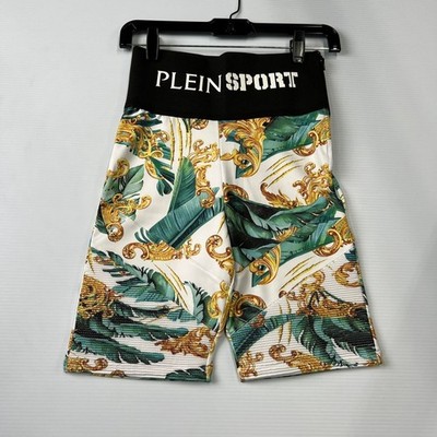 PHILIPP PLEIN SPORT Jogging Cyclist Shorts Women's Size S Green