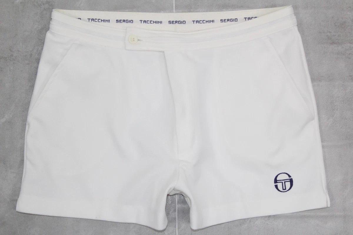 Short De Tennis Sergio Tacchini Vintage - Homme Taille M - Bleu