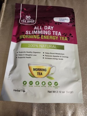 NEW All Day Slimming Tea Organic Daytime - 30 Day- Boosts Metabolism & Energy