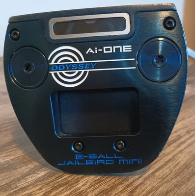Odyssey Ai-ONE Jailbird Mini Mallet Putter Right-Hand Stroke Lab Steel 35  HD CV