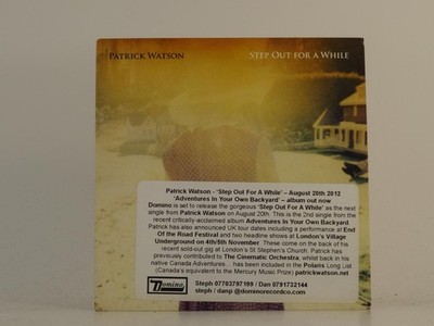 PATRICK WATSON STEP OUT FOR A WHILE (H1) 2 Track Promo CD Single including Card 