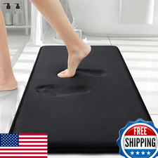 Smiry Memory Foam Bath Mat 30X20 Extra Soft And Absorbent Bathroom Mats Non