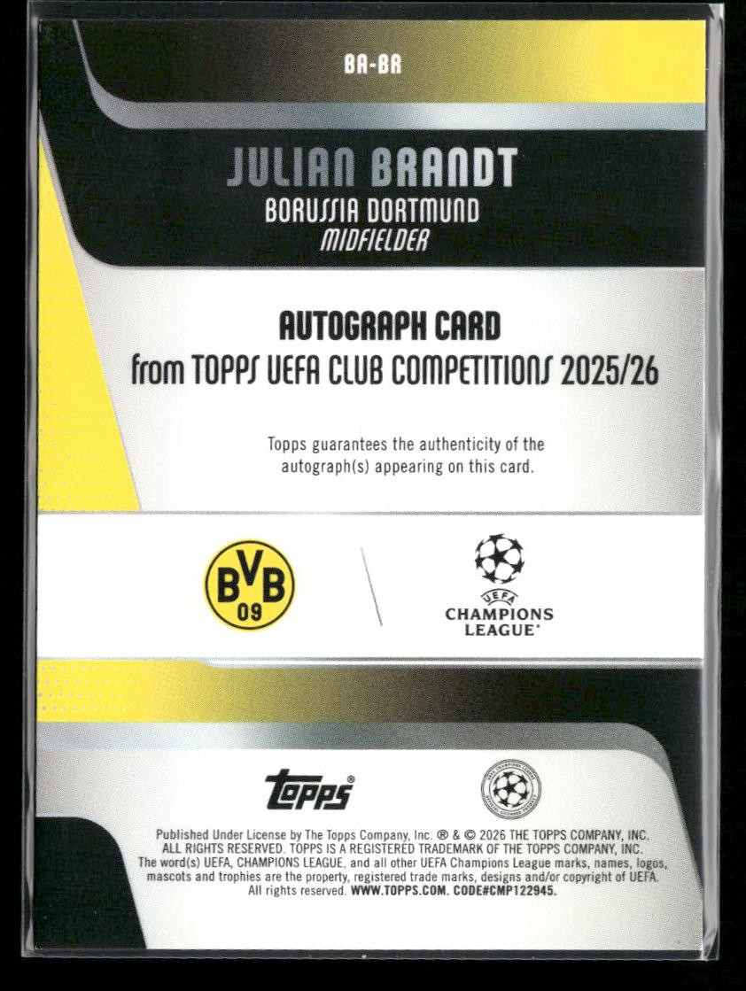 UEFA Autograph #BA-BR