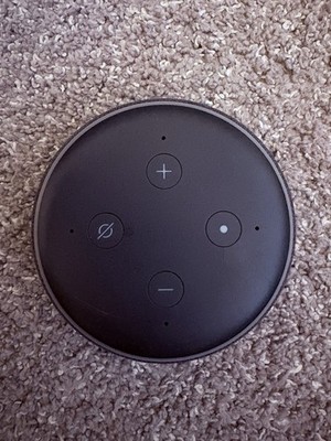 Amazon Echo Dot Alexa (3rd Gen) Smart Speaker - Charcoal (With Charger)