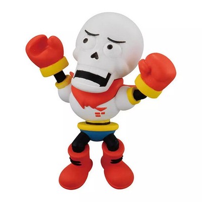UNDERTALE Gashapon miniature Papyrus Hugcot keychain accessory