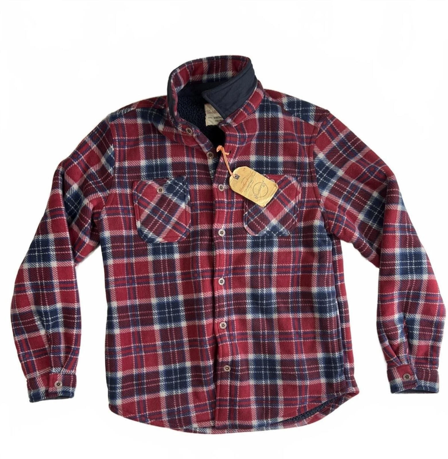 Weatherproof Vintage Plaid Flannel Shirt Jacket Medium