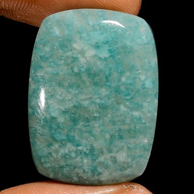 100% Natural Amazonite Radiant Shape Cabochon Gemstone 31 Ct. 26X19X6 mm UG-2718