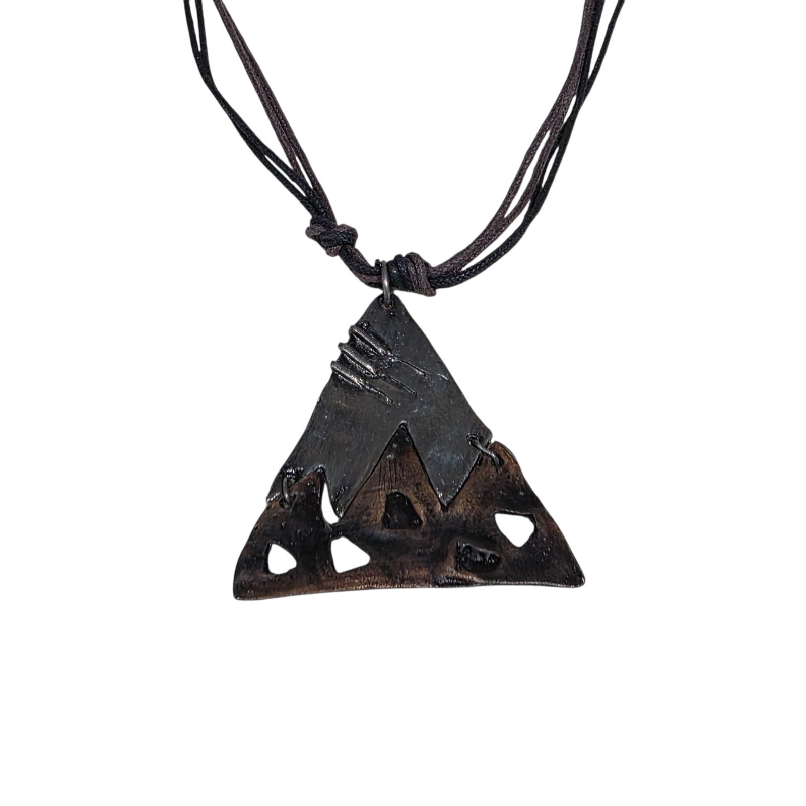 Triangle Pendant Necklace Boho Statement Jewelry … - image 2