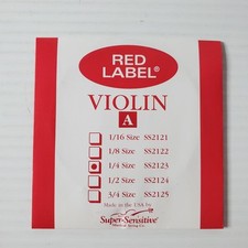 Super Sensitive Red Label Violin A Single String 1/4 Size SS2123