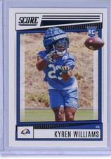 2022 Panini Score RC #332 KYREN WILLIAMS LA Rams