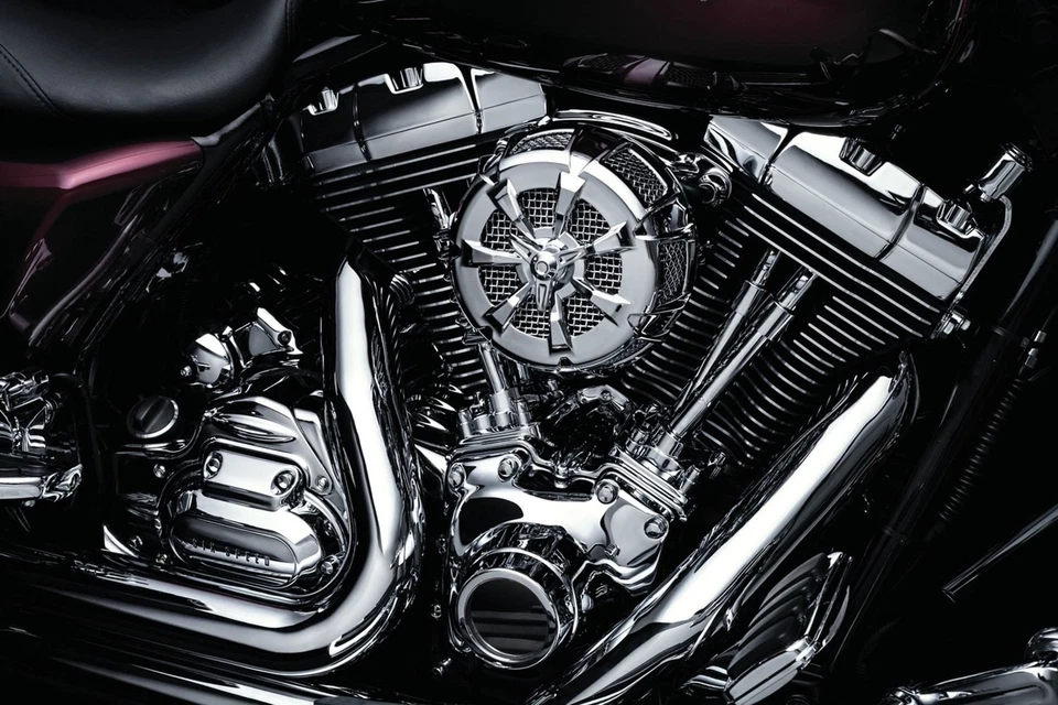 For Harley-Davidson Street Glide 2006-2016 Kuryakyn Chrome Tappet Block Accent Foto 3 de 3