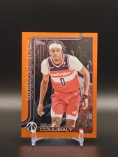 2025-26 Topps Bilal Coulibaly Orange Holo Foil Parallel #'d 20/25 Wizards