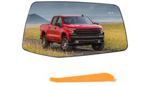 Right Passenger Side Mirror Glass Compatible with 2019-2025 Chevy Silverado