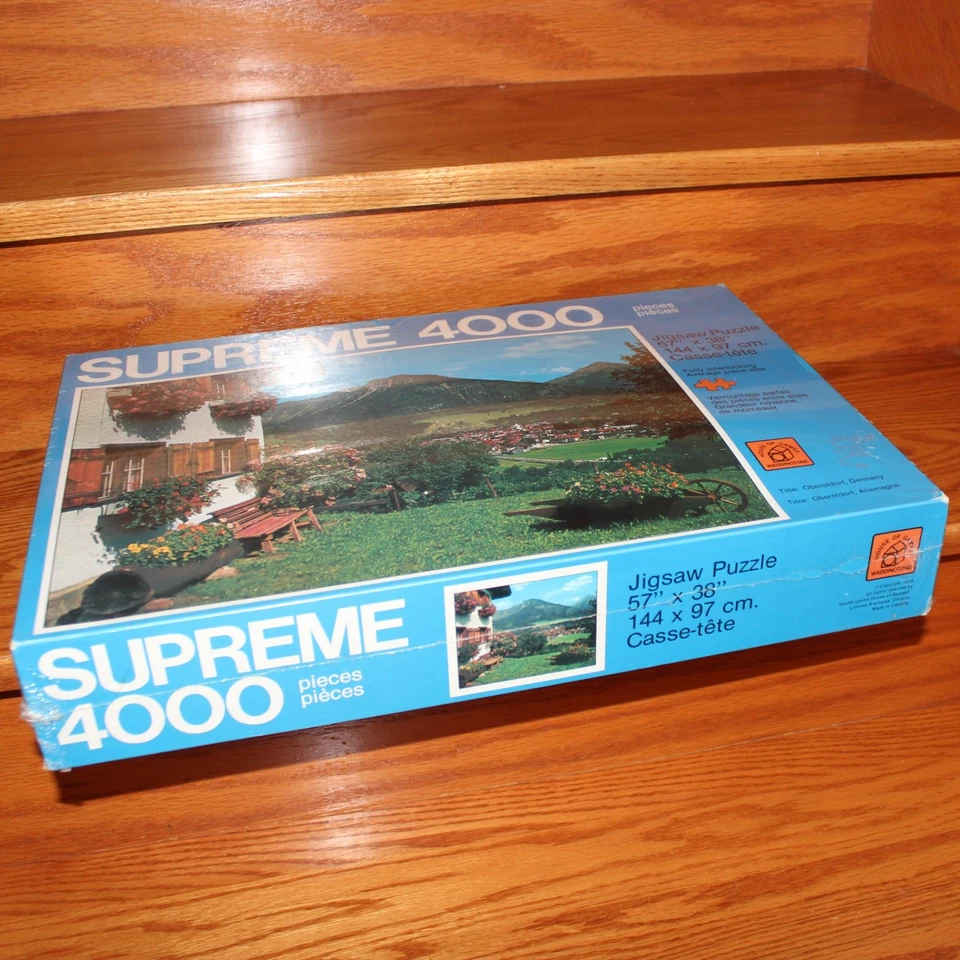 sealed vintage 1979 Supreme 4000 Oberstdorf Germany 4000 pcs puzzle Waddingtons - Image 2 of 4