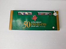 Holiday Time Multi Color Super Bright End To End Light Set 50 24 ft New Other