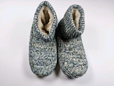 Bombas Sherpa Lined Gripper Bootie Slippers House Shoes Size M W9-11.5, M 7-9.5