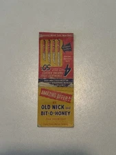 Old Nick Bit O Honey Candy Offer Vintage Matchbook Cover 214B