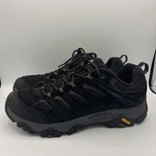 Merrell Moab 3 Shoes Mens Size 12 Black Vibram Trail Mesh Suede Lace Up Hiking