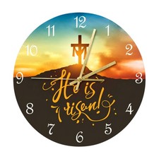30 cm runde analoge Wanduhr gut ablesbare Uhr leicht f&uuml;r Wohnzimmer
