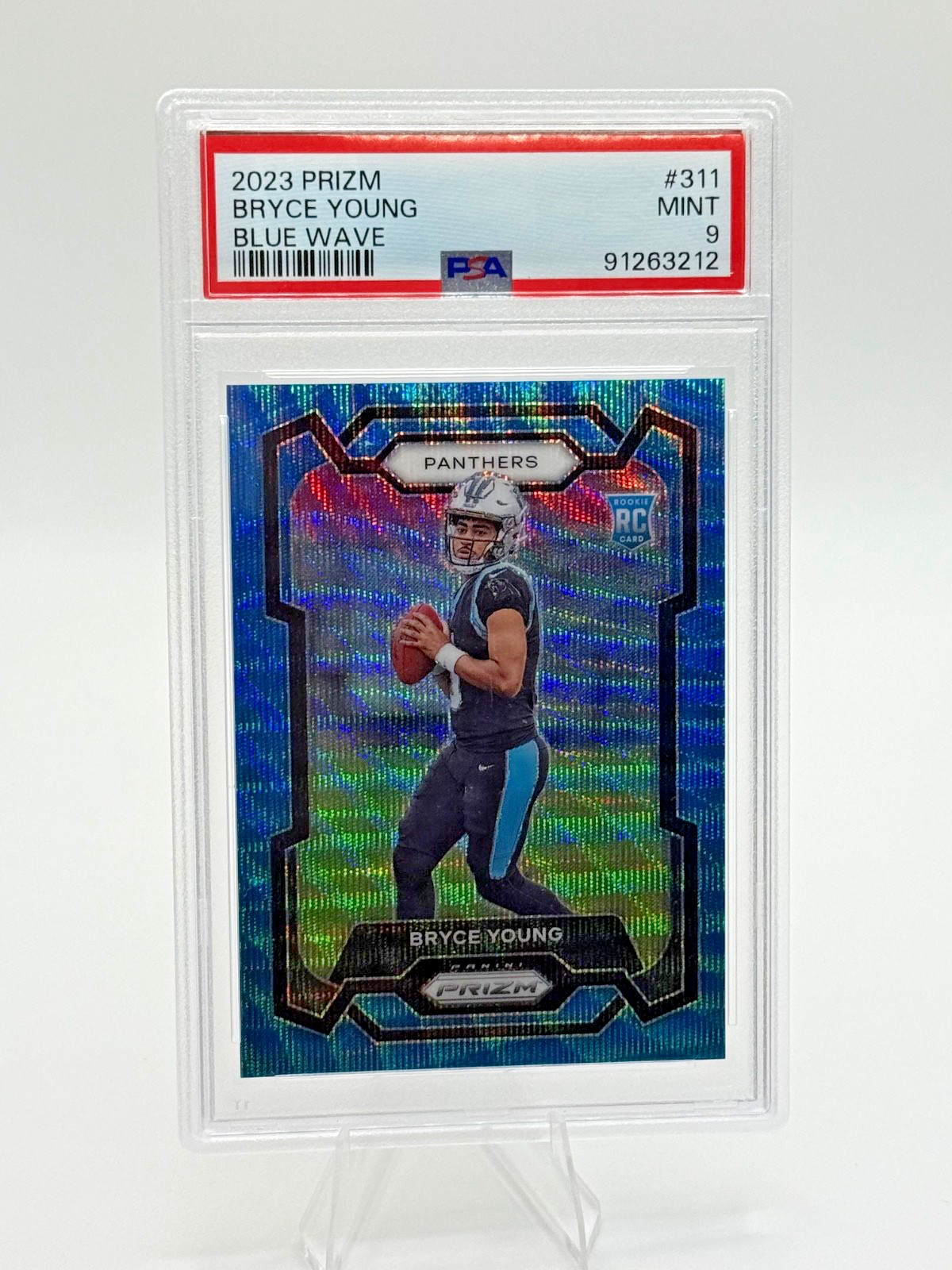 2023 Panini Prizm - Rookie Bryce Young #311 Blue Wave Prizm /199 (QB) Panthers
