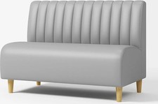 Sitzbank Dinerbank Sofa Cafe Bar Restaurants Einrichtung Stuhl grau