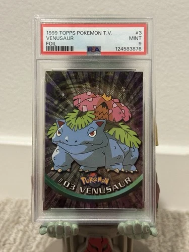1999 Topps Pokémon TV Venusaur Foil #3 PSA 9