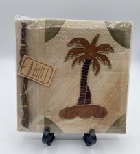 Vintage All Natural Leaf Handmade Photo Album Made in Bali Indonesia Palm Tree