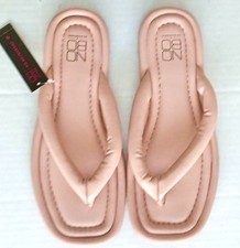 NO BOUNDARIES Women  s SIZE 9 Puffy Flip Flops, Sandals Pink NEW With Tags