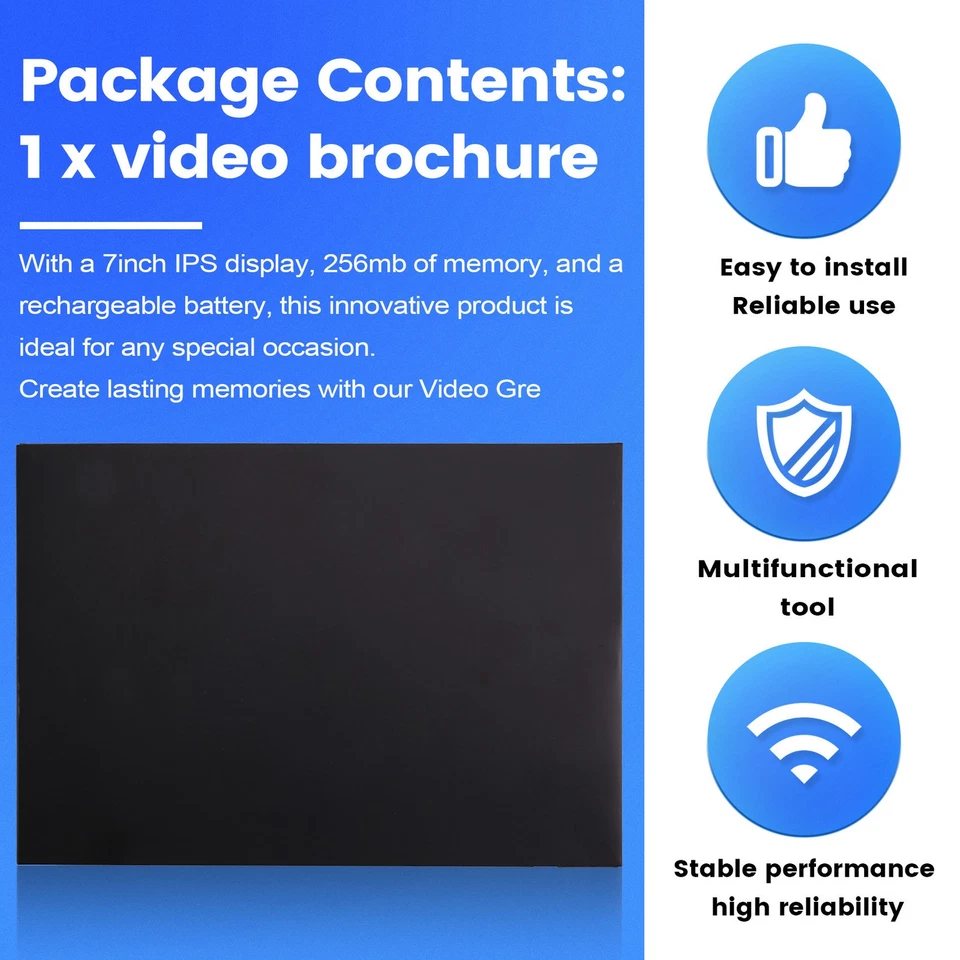 Video Brochure 7" IPS Screen 256mb Memory for Personalized Video Book7876 - Image 2 of 4