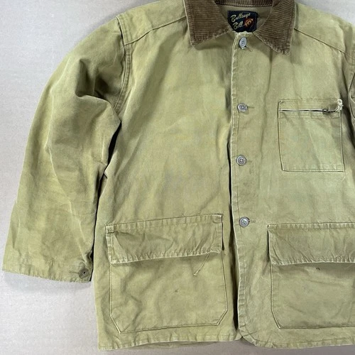 Vtg 60s Bullseye Bill Hunting Jacket Tan Duck Canvas - Mens L - like carhartt image 5