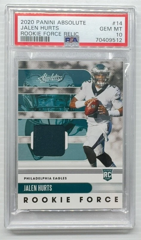 Jalen Hurts Panini Absolute Rookie Force Relics #14 Base