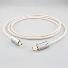 Hi-end Silver Plated DAC Audio Line Hifi USB Cable Type A-B With Viborg USB Plug