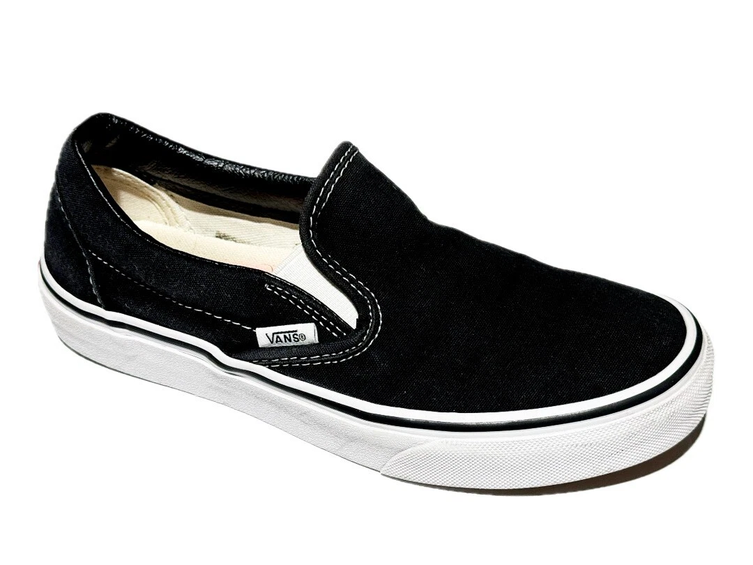 Mocassini slip on skate VANS Classic in tela nera da uomo taglia 5 5 donna taglia 7
