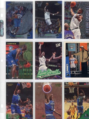 Kevin Garnett, Minnesota Timberwolves, HOF!  Ungraded, 9 Cards!  Free Shipping!
