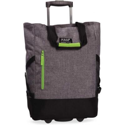 XL Einkaufs Trolley Punta dunkel grau grün Einkaufsroller Einkaufstasche Neu OVP