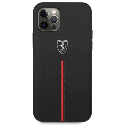 Ferrari iPhone 12 Pro Max Off Track Genuine Leather Hülle Case Cover Leder
