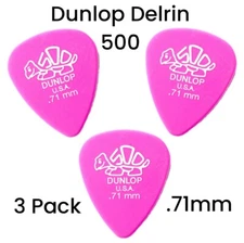 Dunlop Delrin 500 Standard Guitar Picks .71mm Medium