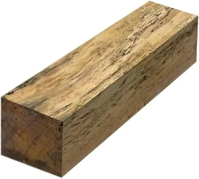 EXOTIC WOOD ZONE Spalted Tamarind Pepper Mill Blank 3x 3x 12 Lumber Wood Block- Free US Shipping