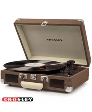 Crosley CR8005D-TW Cruiser Deluxe Record Player with Built In Speaker Tweed
