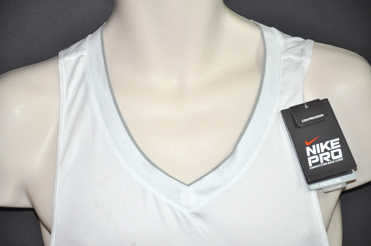 NIKE PRO combat Tank COMPRESSION top 2XL 3XL New 75 Hyperstrong Basketbal White