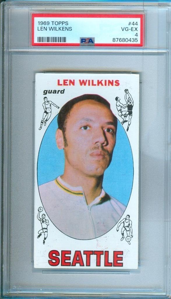 1969-70 Topps LEN WILKENS Seattle Supersonics #44 PSA 4
